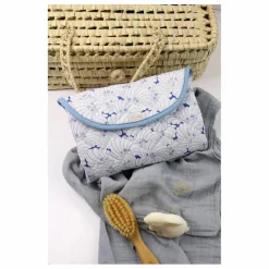 Barnabé aime le café Matelas à langer de voyage Côme | Blanc