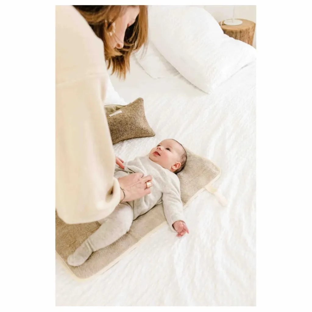 Adorna Matelas à langer de voyage en lin