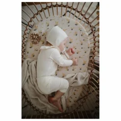 Bermbach Handcrafted Matelas ovale pour berceaux Lola et Emil en coton bio | Blanc Discount