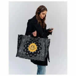 Sale Call it by your name Maxi Cabas Matelassé Happy Face | Noir