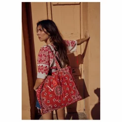 Call it by your name Maxi Cabas Matelassé Love | Rouge Clearance