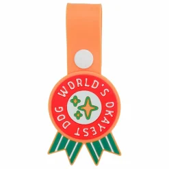 Discount The Furry Folks Médaille World's Okayest Dog | Rouge