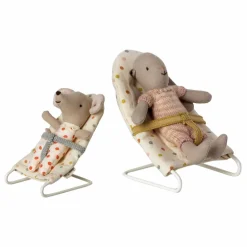 Maileg Mini transat pour bébé | Marron Hot