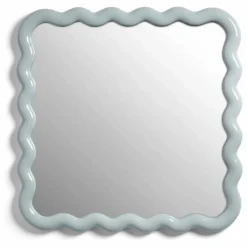 &Klevering Miroir Zigzag | Bleu Clair Discount