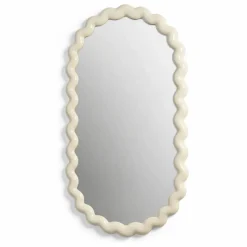 &Klevering Miroir Zigzag | Crème