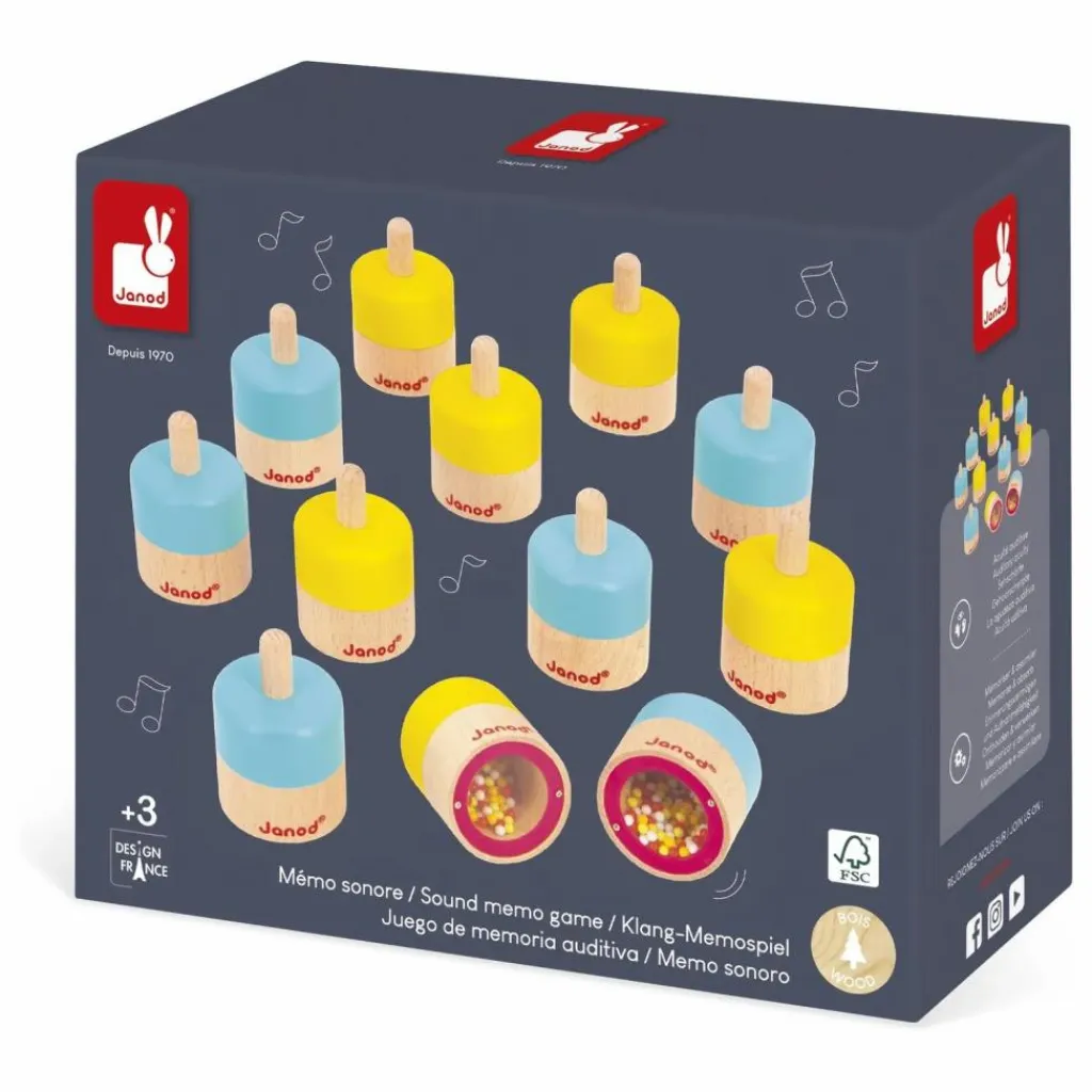 Janod Mémo sonore Multicolore New