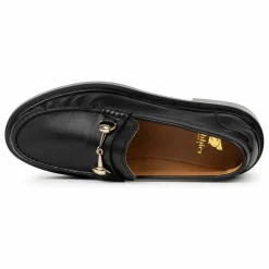 New Bobbies Mocassins Cardi Cuir d'Agneau | Noir