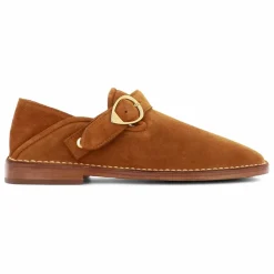 Socque Paris Mocassins Lucca Daim | Camel Online