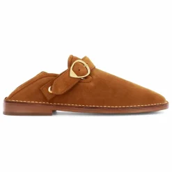 Socque Paris Mocassins Lucca Daim | Camel Online
