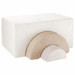 Wigiwama Jouets D'Éveil|Module de motricité en velours côtelé |