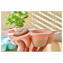 Sale Béaba Moule multiportions en silicone - 6 x 90 ml | Rose pâle