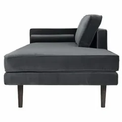 Broste Copenhagen Méridienne Wind en velours | Charbon