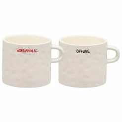 Anna + Nina Mugs All About Balance - Set de 2 | Ecru Best