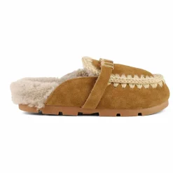 Mou Mules Winter Bio Suède | Cognac Best
