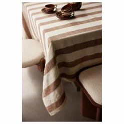 Clearance Gabrielle Paris Nappe Bastide en lin | Terracotta