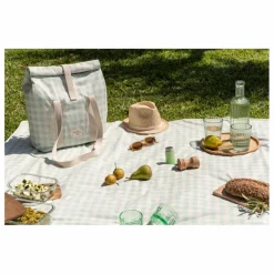 Outlet Nobodinoz Nappe en coton enduit waterproof | Opaline Vichy