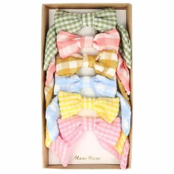 Outlet Meri Meri Nœuds vichy pour les cheveux - Set de 6 Multicolore