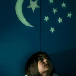 4M Pack autocollants Phosphorescents - Lune et étoiles