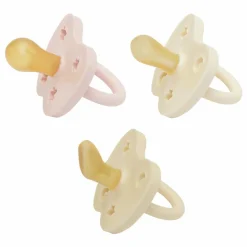 Hevea Pack découverte de 3 tétines | Rose poudré