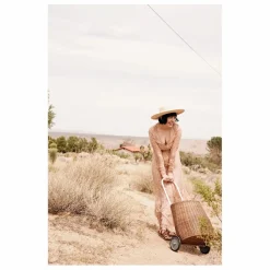 Olli Ella Panier à roulettes adulte en rotin Luggy