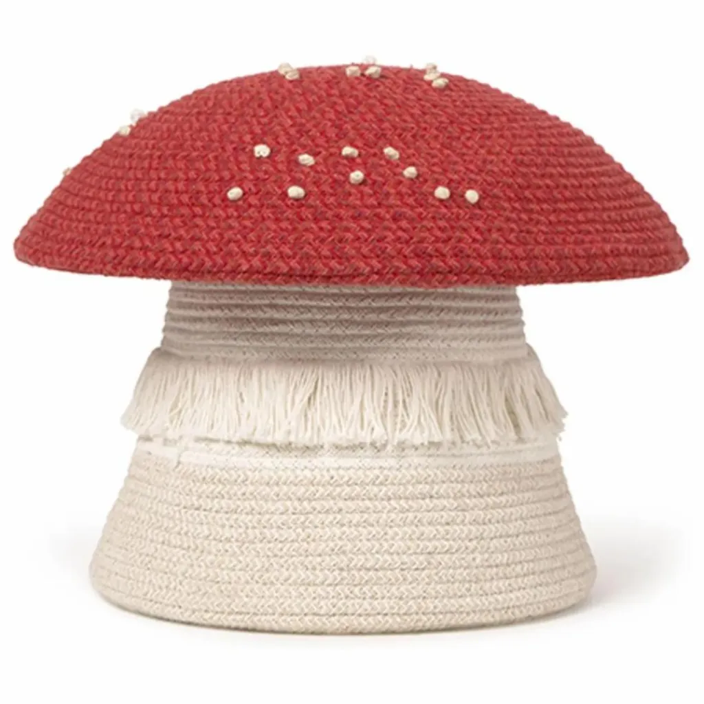 Lorena Canals Panier de rangement Champignon | Rouge
