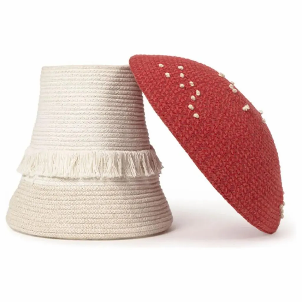 Lorena Canals Panier de rangement Champignon | Rouge