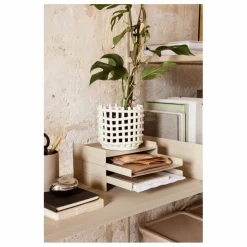 Ferm Living Panier en céramique | Blanc Hot