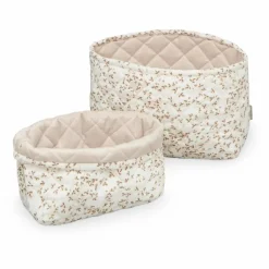 Enfant Cam Cam Rangements|Patères, Paniers Enfant|Paniers de rangement matelassés Lierre - set de 2