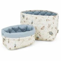 Cam Cam Paniers de rangement Sea Garden - Set 2 | Bleu Best