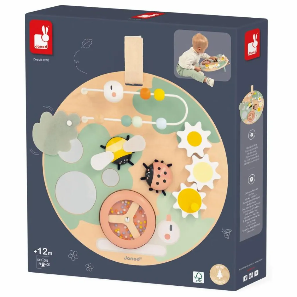 Janod Panneau d'activités Multicolore Clearance