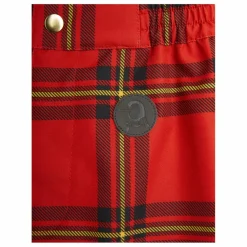 Mini Rodini Pantalon à Bretelles Edelweiss Fibres Recyclées | Rouge Hot