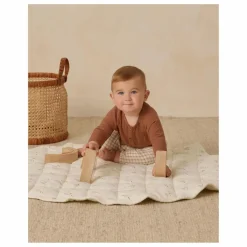 Quincy Mae Pantalon à Carreaux Gaze de Coton Bio |