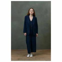 Femme Louise Misha Pantalon Abuela Heringbone Laine - Collection Femme |