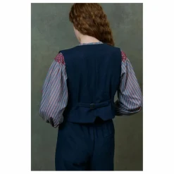 Femme Louise Misha Pantalon Abuela Heringbone Laine - Collection Femme |