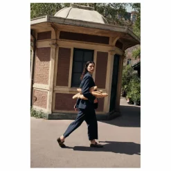 Femme Louise Misha Pantalon Abuela Heringbone Laine - Collection Femme |