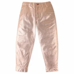 Discount Gingersnaps Pantalon Ballon Métallique | Rose pêche