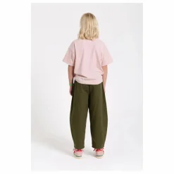 Hundred Pieces Pantalon Balloon Brodé Gianna Twill | Vert kaki Hot