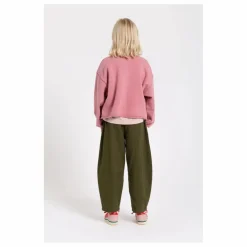 Hundred Pieces Pantalon Balloon Brodé Gianna Twill | Vert kaki Hot