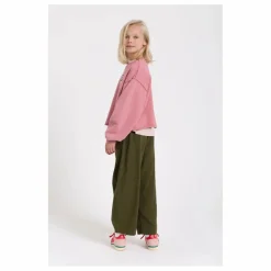 Hundred Pieces Pantalon Balloon Brodé Gianna Twill | Vert kaki Hot