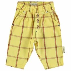 Piupiuchick Pantalon Carreaux | Jaune pâle Best
