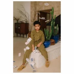 Enfant Studio Bohème Pantalons, Joggers|Pantalons Jeggings|Pantalon Carrot Velours Côtelé Coton Bio |