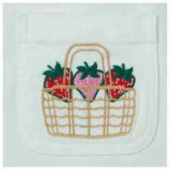 Stella McCartney Kids Pantalon Cerises Coton Gabardine | Blanc