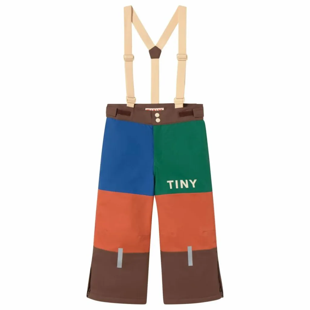 Tinycottons Pantalon de Ski Colorblock | Orange Clearance