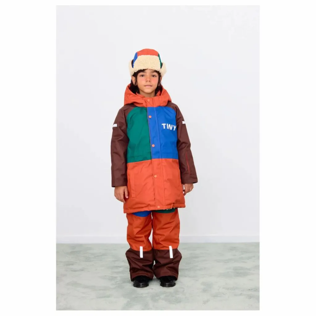 Tinycottons Pantalon de Ski Colorblock | Orange Clearance