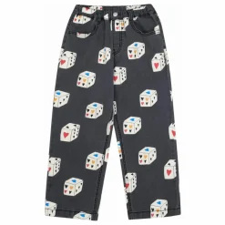Jelly Mallow Pantalon Denim Heart Dice | Denim gris Outlet