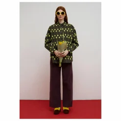 Dr Bloom Pantalon Destiny Velours | Aubergine Clearance