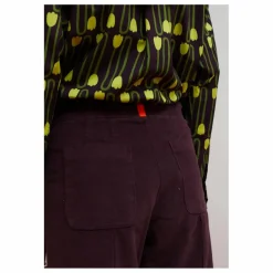Dr Bloom Pantalon Destiny Velours | Aubergine Clearance