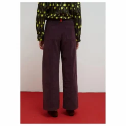 Dr Bloom Pantalon Destiny Velours | Aubergine Clearance