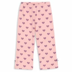 Konges Sløjd Pantalon Drey Cœurs Coton Bio | Rose