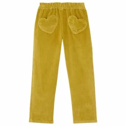 Bonton Pantalon Duck Velours Côtelé | Jaune vert